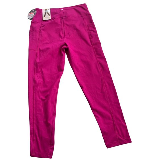 NWT Bally High Rise Magenta Ankle Leggings - Picture 6 of 6